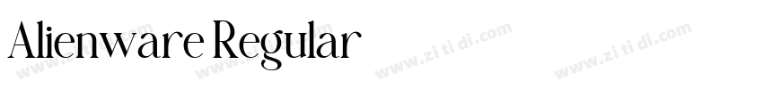 Alienware Regular字体转换 Alienware Regular字体转换